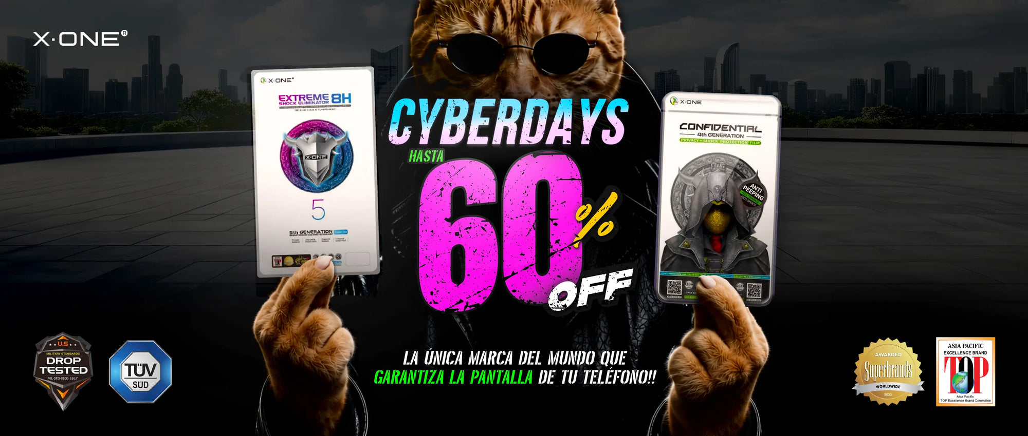 Hasta 60%OFF en accesorios ultra resistentes para iPhone y Galaxy. Solo en X-ONE