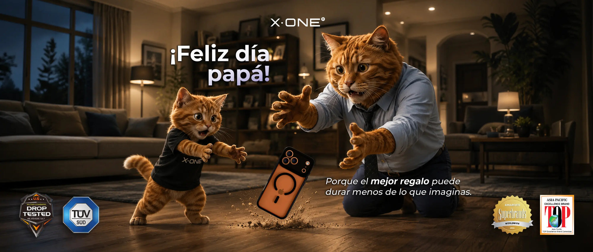 Un año de garantía de pantalla, registrate. Usa X-ONE