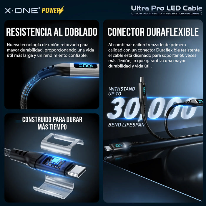 Cable UltraPro 100w LED Tipo C - Certificado