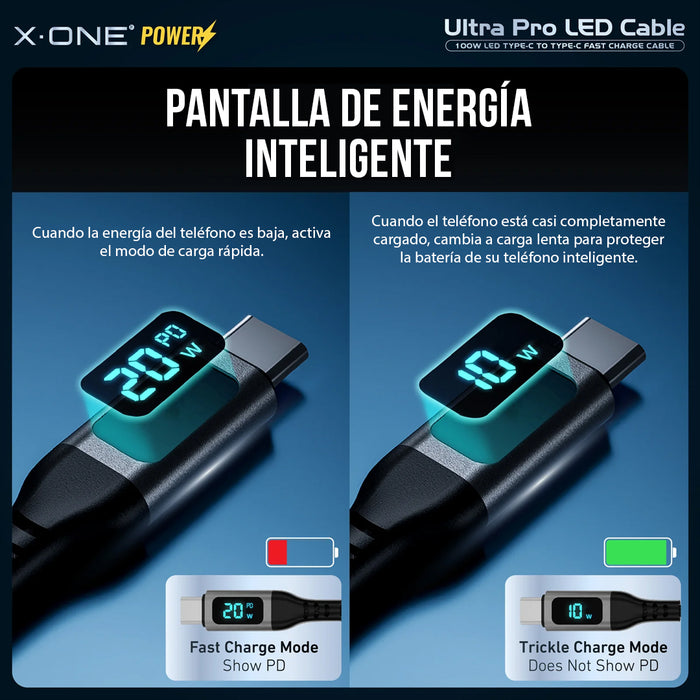 Cable UltraPro 100w LED Tipo C - Certificado