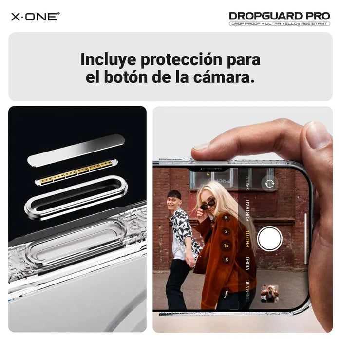 Carcasa Glitter Magsafe + Lámina Extreme HD 5ta iPhone 17 Pro / Pro Max