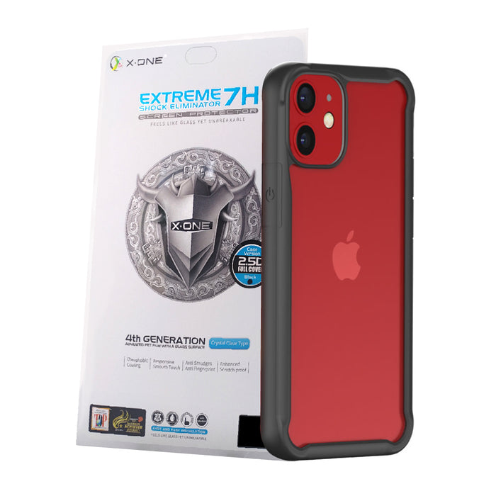 Kit Carcasa con Lámina Anti Golpes Resistente iPhone 12 Serie — X-One Chile