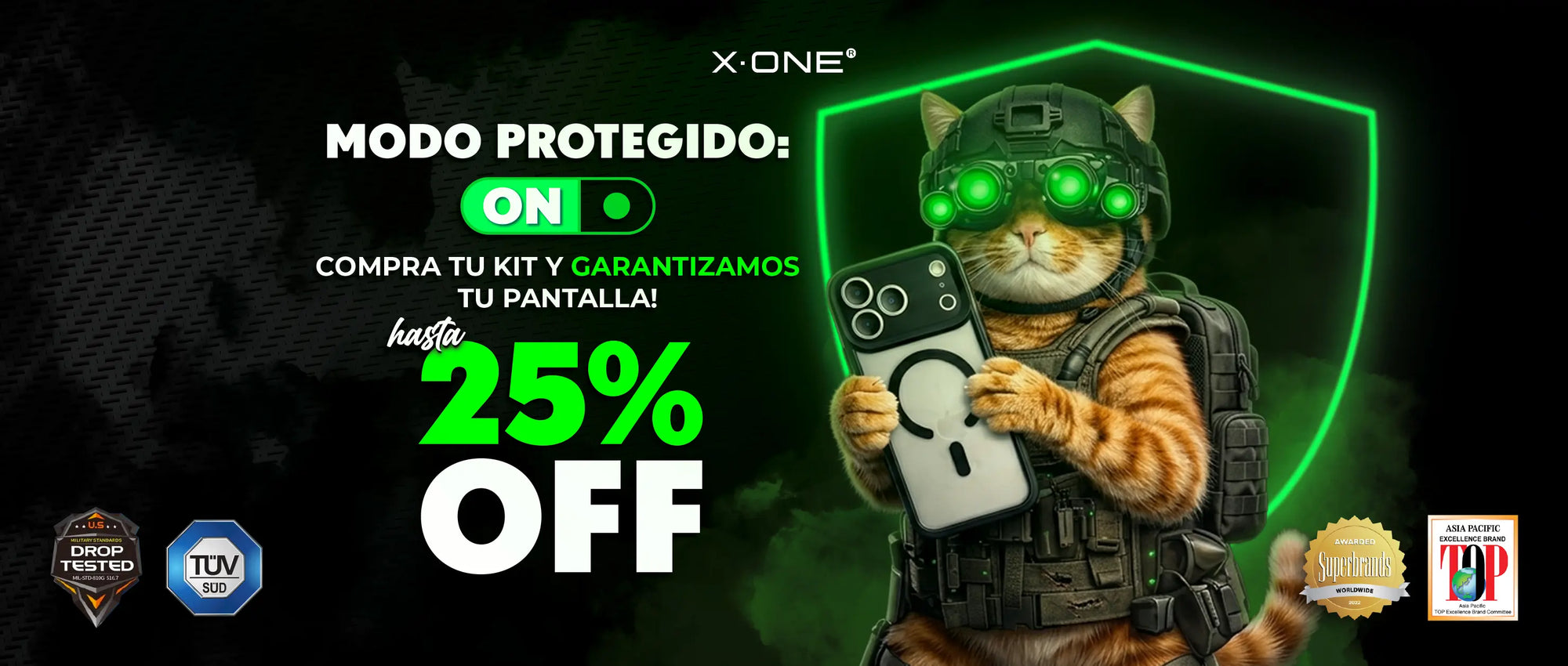 Modo protegido activado, usa protección garantizada con X.ONE